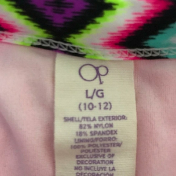 Girls OP Swimming Suit Size 14-16 Top 10-12 Bottom - Picture 3 of 4
